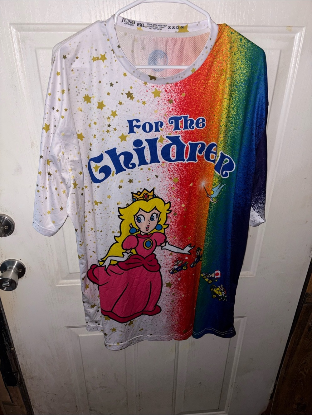 For The Children Rainbow Graphic Short Sleeve Tee - White/Multi